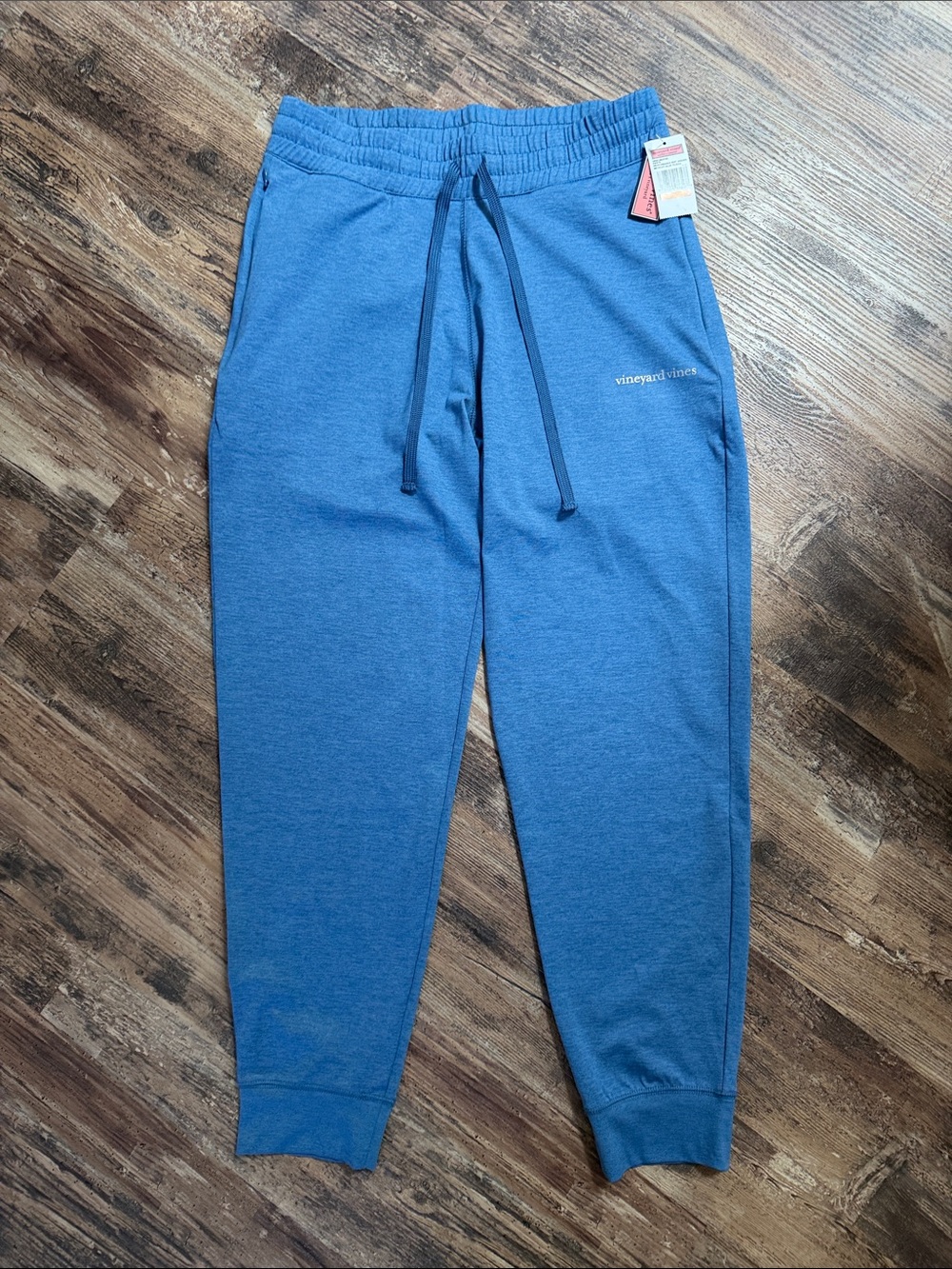 Men’s Vineyard Vines Performance Knit Jogger Pants Blue Size Small NWT